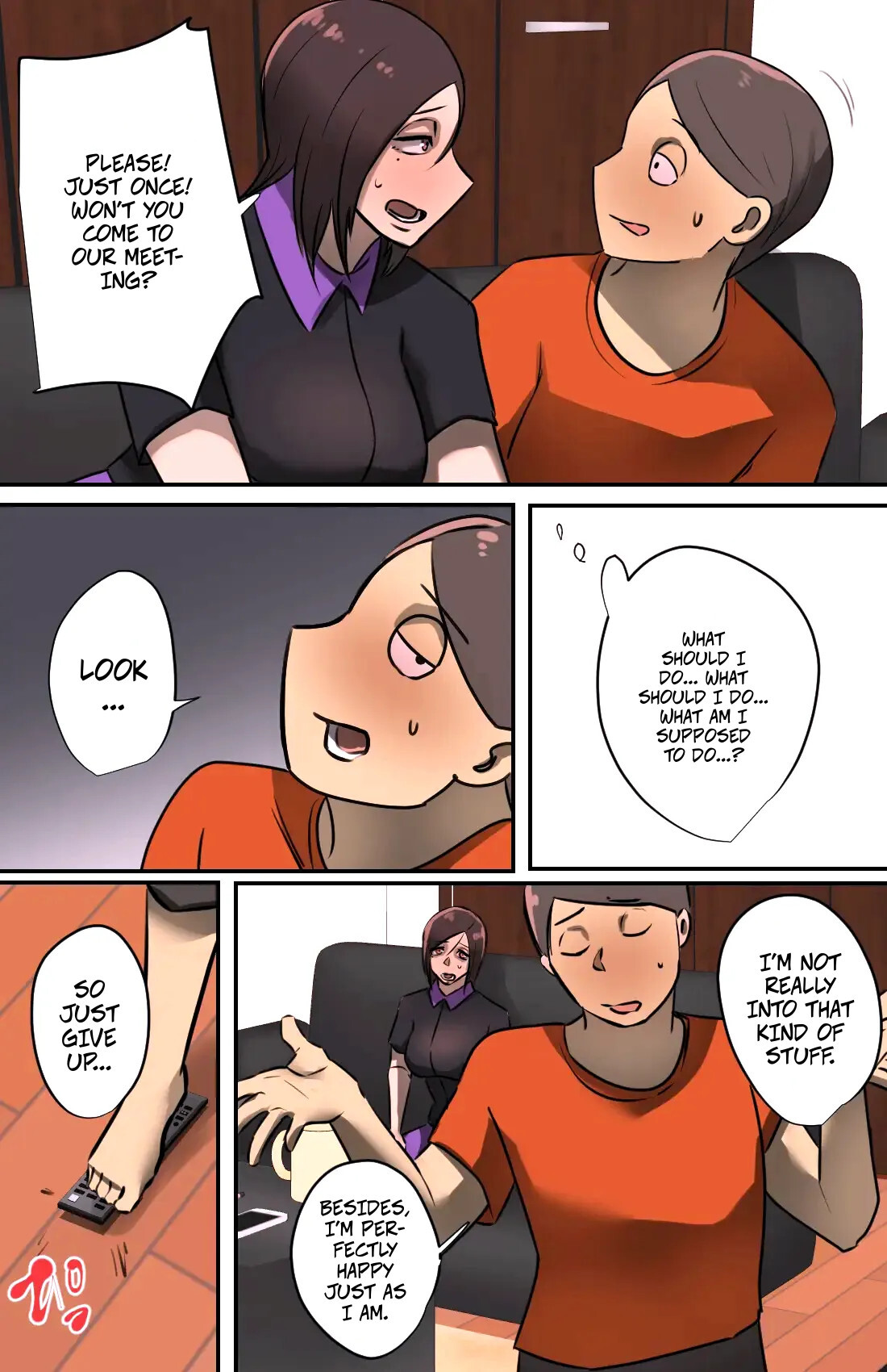 Hentai Manga Comic-A Saleswoman Interrupted Me While I Was Jerking-Off-Read-8